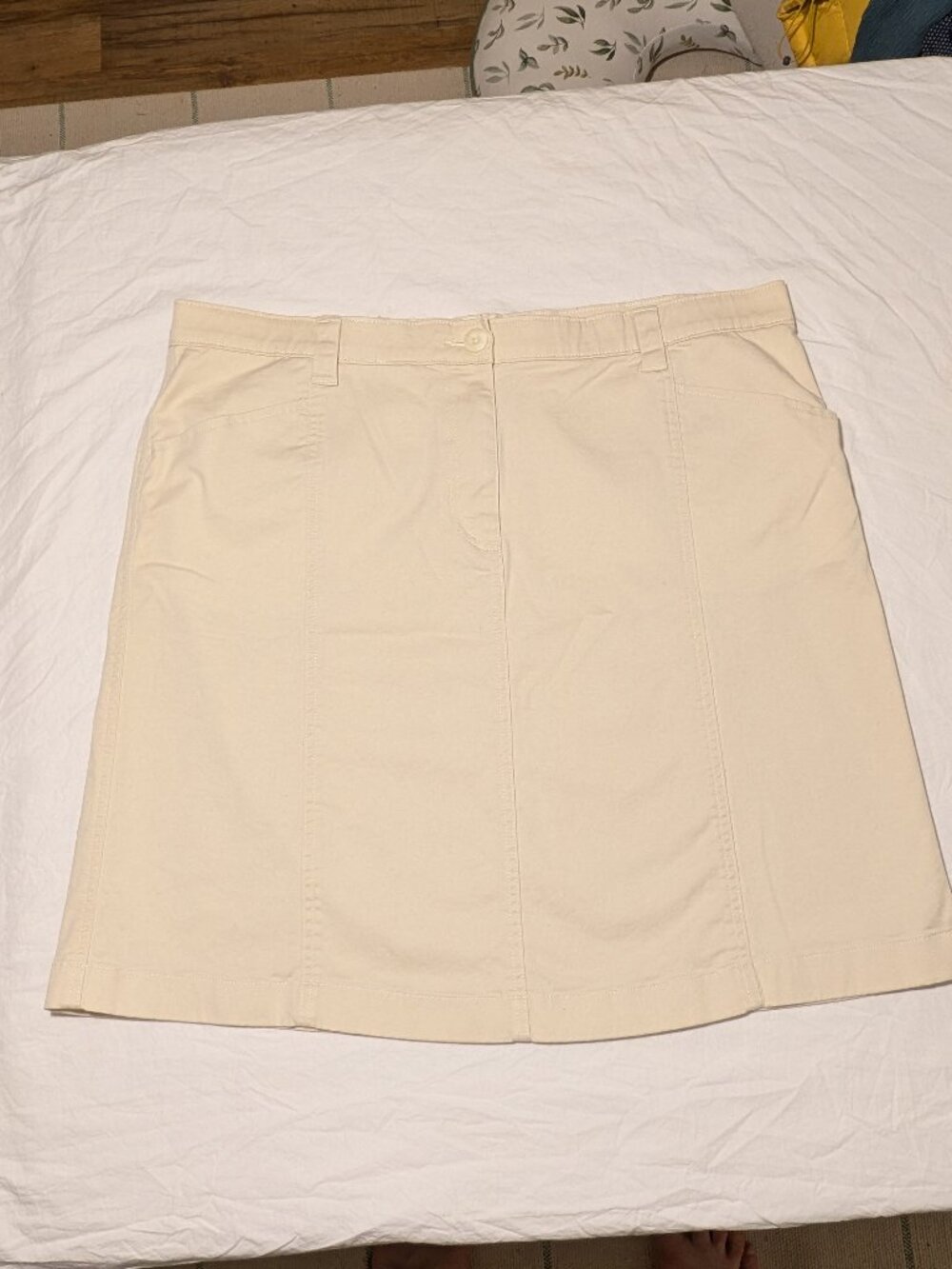 LL Bean Cream Hiking Skirt - Size 18W